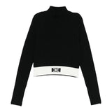 Elisabetta Franchi Maglia Mezzo Collo tinta unita Nero per Bambina EFMA173X NERO ELISABETTA FRANCHI 
