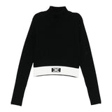 Elisabetta Franchi Maglia Mezzo Collo tinta unita Nero per Bambina EFMA173XXXX NERO ELISABETTA FRANCHI 