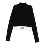 Elisabetta Franchi Maglia Mezzo Collo tinta unita Nero per Bambina EFMA173XXXX NERO ELISABETTA FRANCHI 