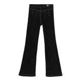 Elisabetta Franchi Jeans tinta unita Modello Zampa Blu per Bambina EFPA291 BLU ELISABETTA FRANCHI 