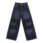 Elisabetta Franchi Jeans tinta unita Modello Palazzo Blu per Bambina EFPA292 BLU ELISABETTA FRANCHI 