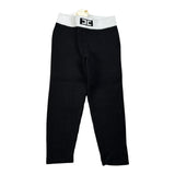 Elisabetta Franchi Leggins tinta unita con Logo Nero per Bambina EFPA301 NERO ELISABETTA FRANCHI 