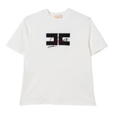 Elisabetta Franchi T-Shirt Girocollo tinta unita con Stampa Bianco per Bambina EFTS245 BIANCO ELISABETTA FRANCHI 