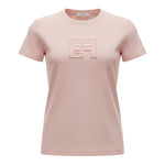 Elisabetta Franchi T-Shirt tinta unita con Logo Rosa per Bambina EFTS246 ROSA ELISABETTA FRANCHI 