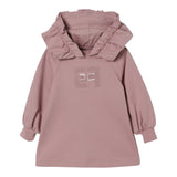 Elisabetta Franchi Abito Manica Lunga tinta unita con Cappuccio Rosa per Neonata EGAB212 ROSA ELISABETTA FRANCHI 