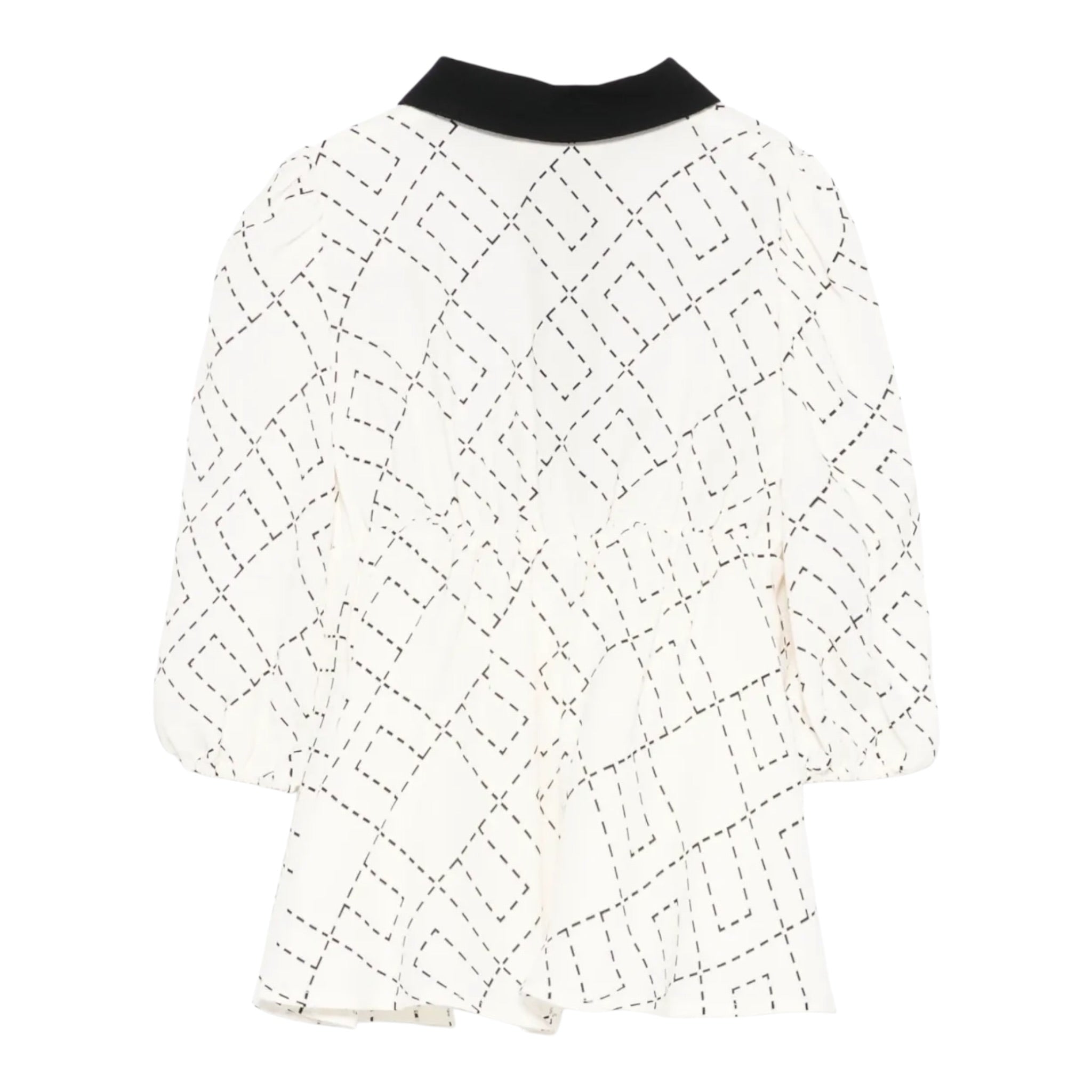 Elisabetta Franchi Abito Manica Lunga tinta unita con Stampe Panna per Neonata EGAB214 PANNA ELISABETTA FRANCHI 
