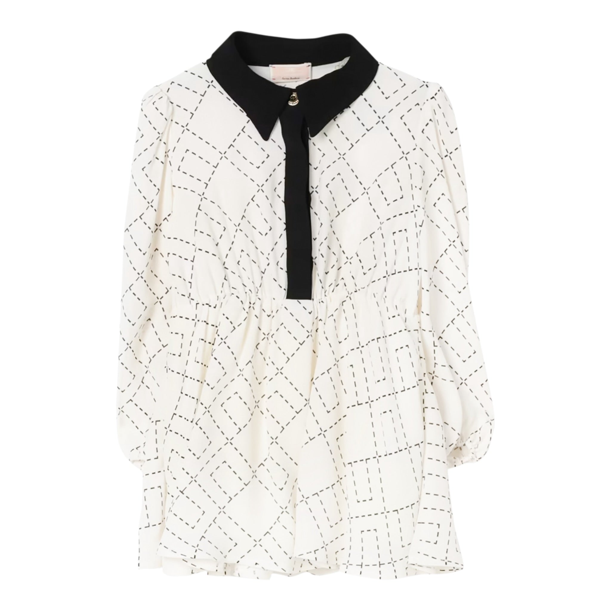 Elisabetta Franchi Abito Manica Lunga tinta unita con Stampe Panna per Neonata EGAB214 PANNA ELISABETTA FRANCHI 