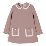 Elisabetta Franchi Abito Manica Lunga tinta unita Rosa per Bambina EGAB215 ROSA ELISABETTA FRANCHI 