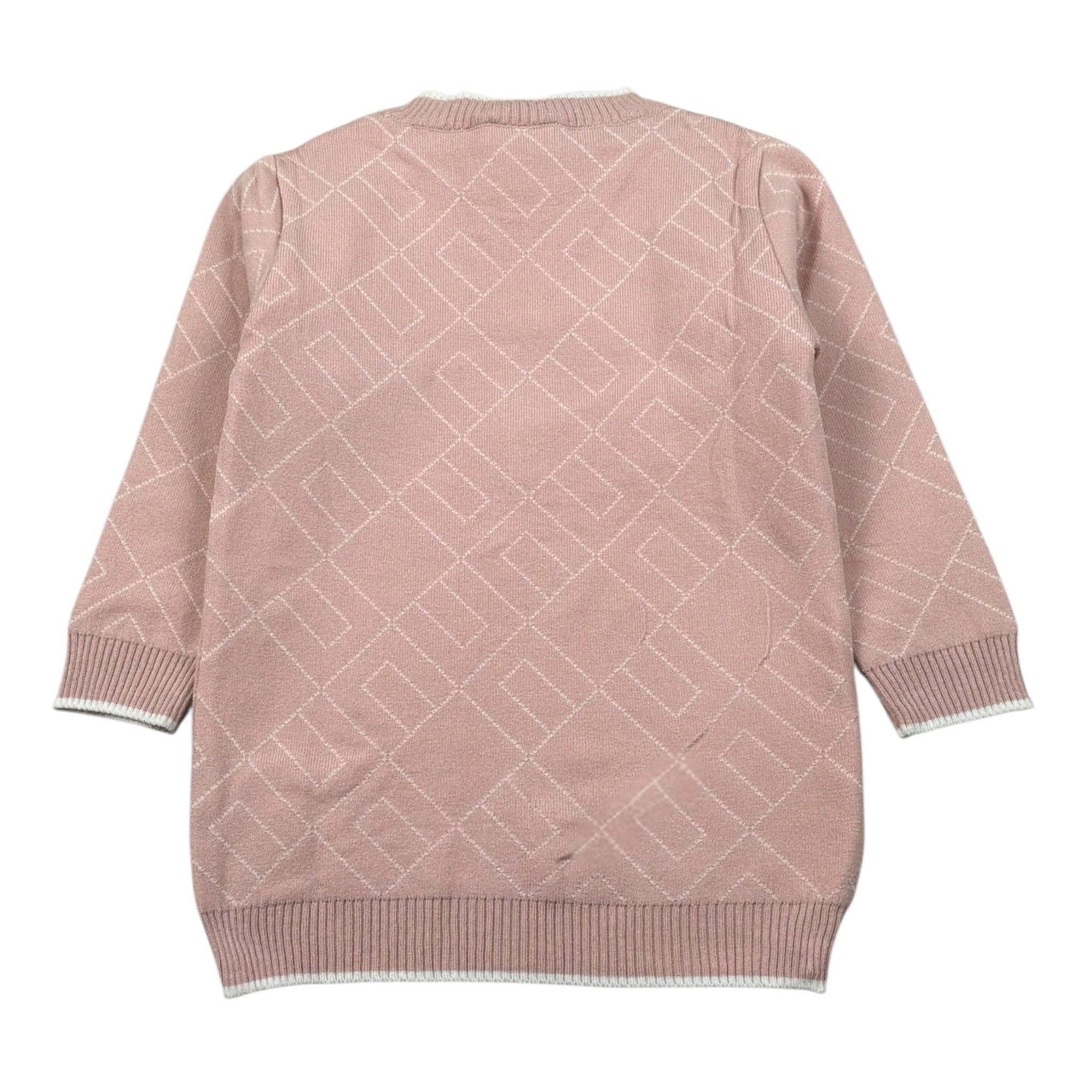 Elisabetta Franchi Abito Manica Lunga tinta unita Rosa per Bambina EGAB217C ROSA ELISABETTA FRANCHI 
