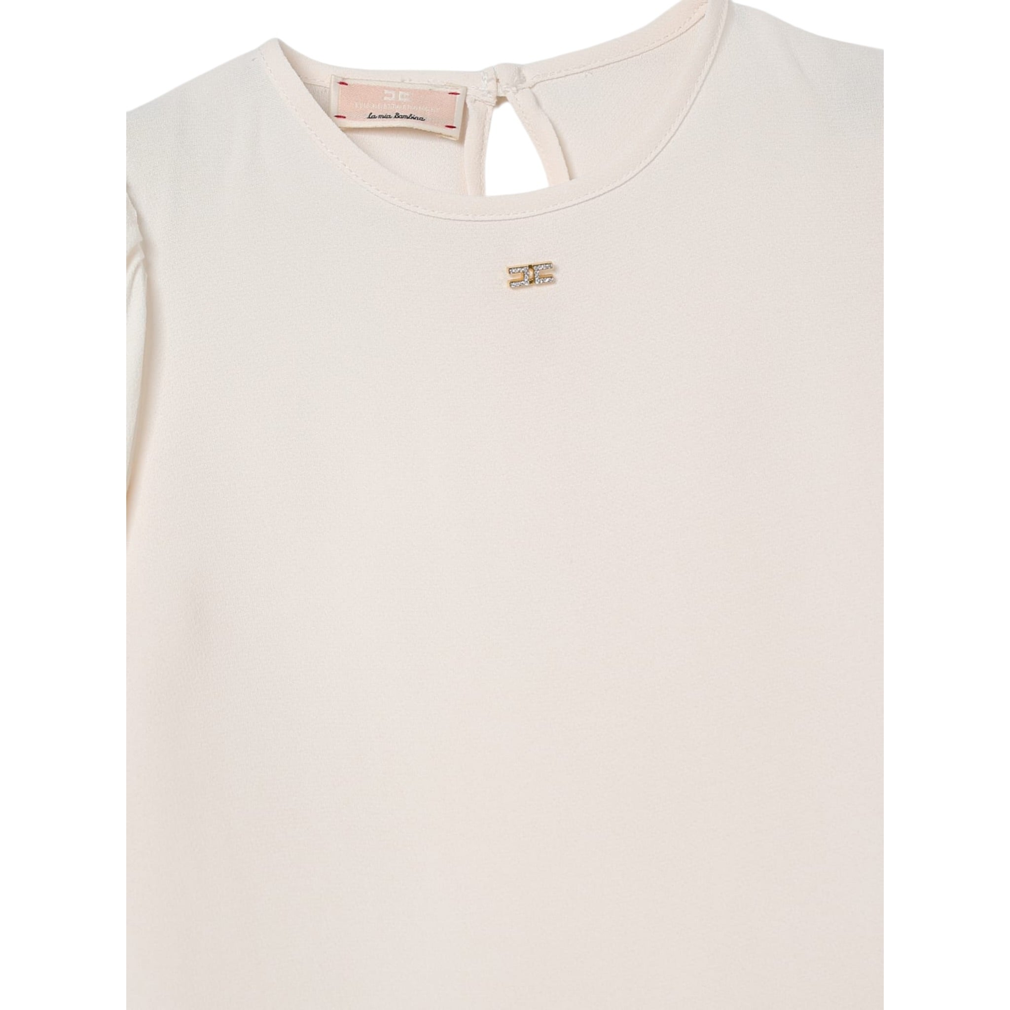 Elisabetta Franchi Camicia Manica Lunga tinta unita Rosa per Neonata EGCA044 ROSA ELISABETTA FRANCHI 