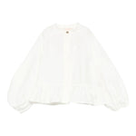 Elisabetta Franchi Camicia Manica Lunga tinta unita Bianco per Neonata EGCA049 BIANCO ELISABETTA FRANCHI 