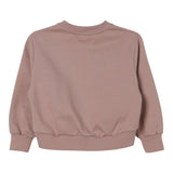 Elisabetta Franchi Felpa tinta unita Girocollo con Logo Rosa Antico per Neonata EGFE056 ROSA ANTICO ELISABETTA FRANCHI 