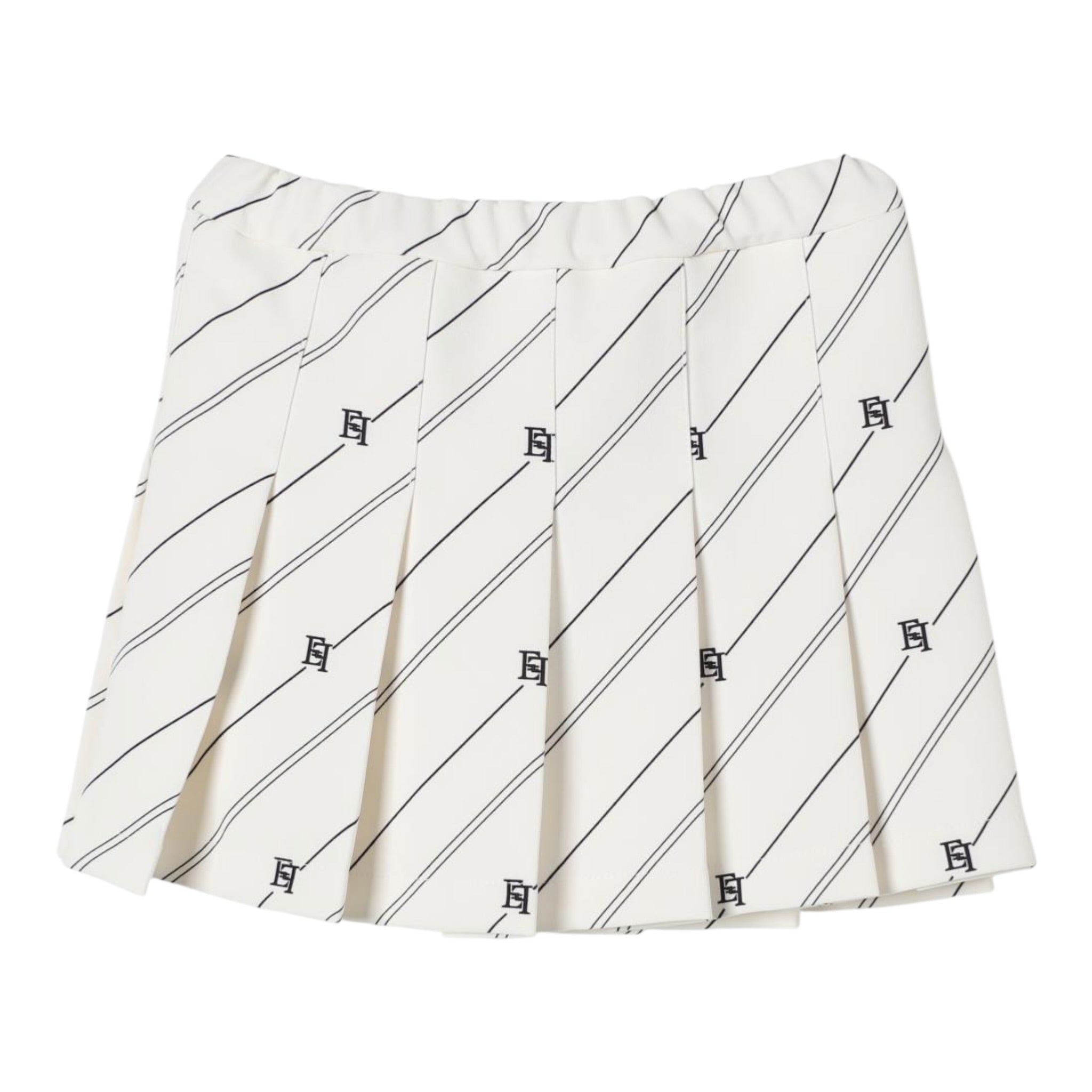 Elisabetta Franchi Gonna tinta unita con Elastico In Vita Crema per Bambina EGGO043J CREMA ELISABETTA FRANCHI 