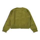 Elisabetta Franchi Cardigan tinta unita con Brillantini Verde per Neonata EGMA041XN VERDE ELISABETTA FRANCHI 
