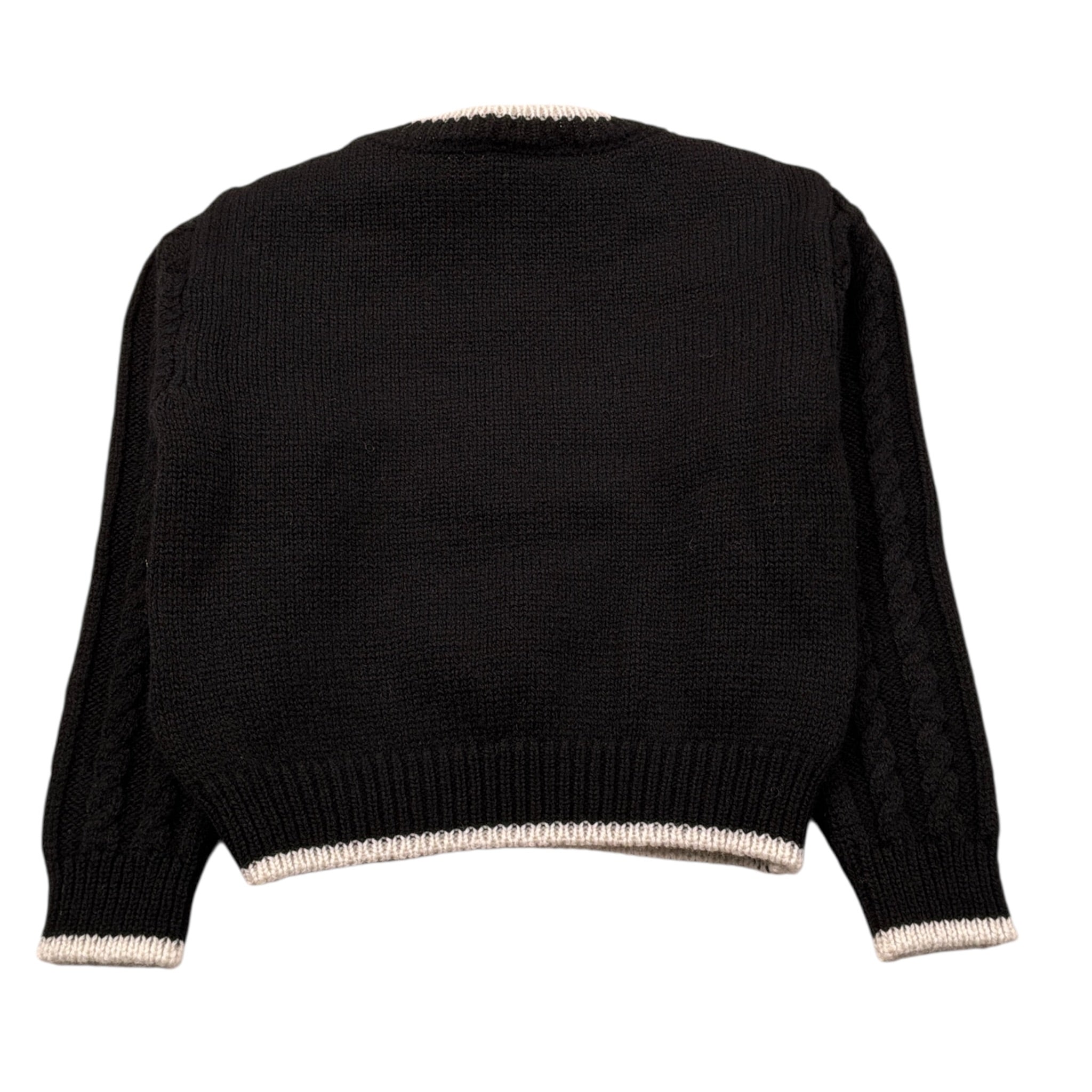 Elisabetta Franchi Maglia Girocollo tinta unita con Stampa Logo Nero per Neonata EGMA044 NERO ELISABETTA FRANCHI 