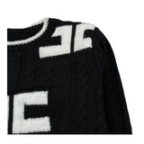 Elisabetta Franchi Maglia Girocollo tinta unita con Stampa Logo Nero per Neonata EGMA044 NERO ELISABETTA FRANCHI 