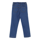 Elisabetta Franchi Jeans tinta unita con Elastico In Vita Azzurro per Bambina EGPA084J AZZURRO ELISABETTA FRANCHI 