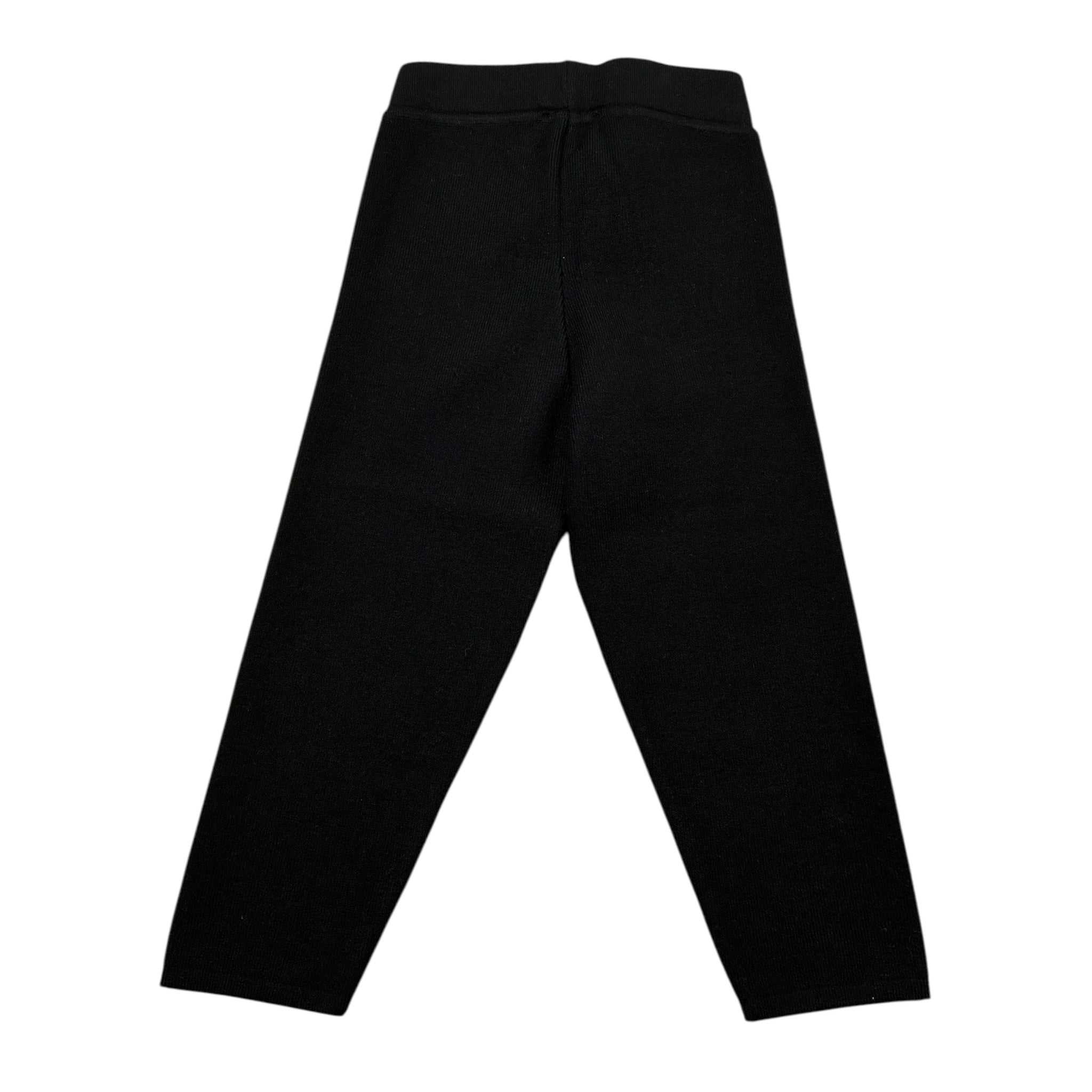 Elisabetta Franchi Leggins In Maglia tinta unita con Brillantini Nero per Neonata EGPA085 NERO ELISABETTA FRANCHI 