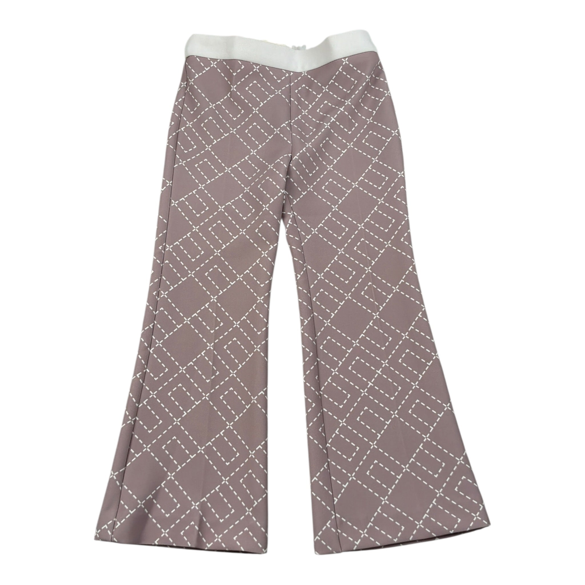 Elisabetta Franchi Pantalone tinta unita con Stampa Rosa per Neonata EGPA087N ROSA ELISABETTA FRANCHI 