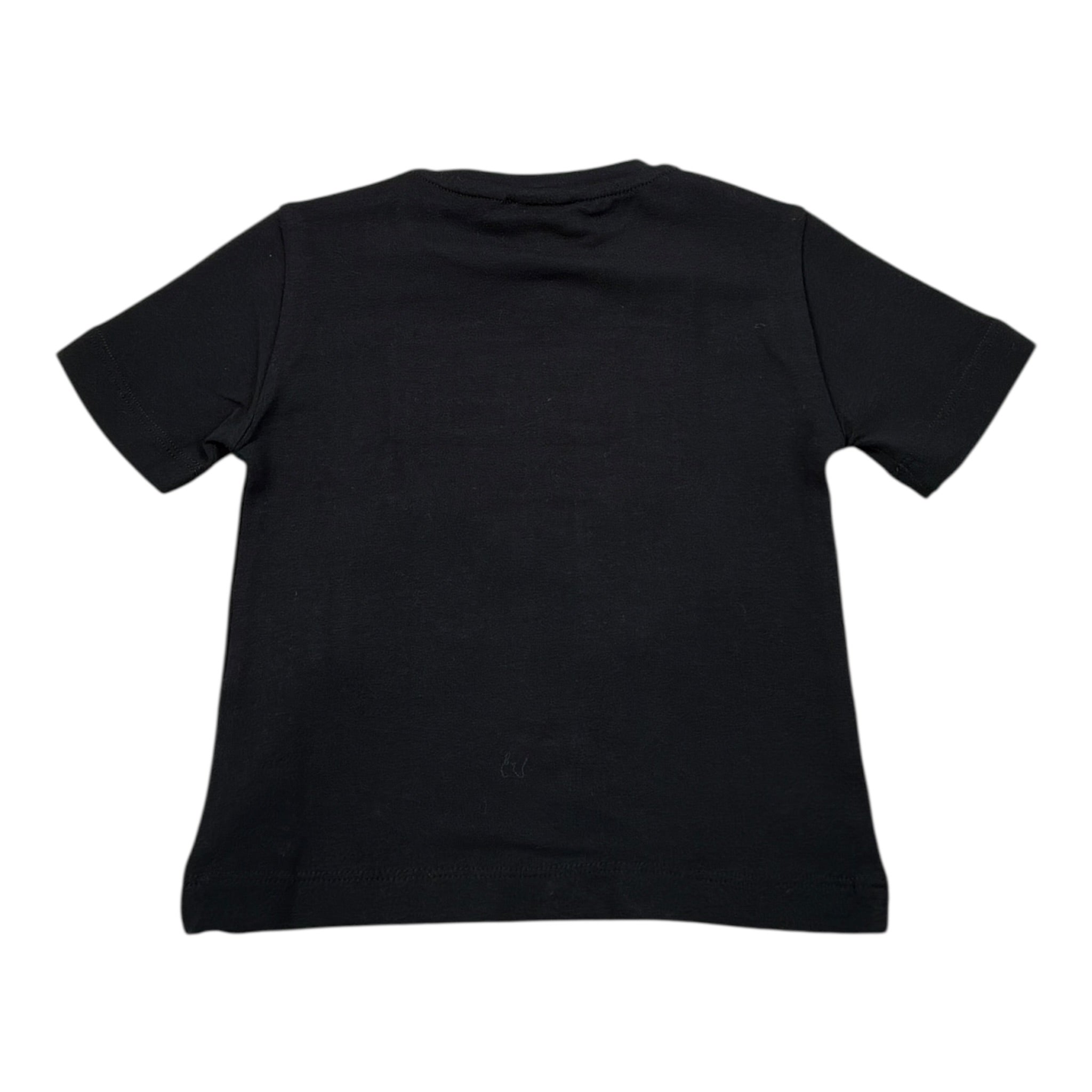 Elisabetta Franchi T-Shirt Girocollo tinta unita con Stampa Nero per Neonata EGTS096 NERO ELISABETTA FRANCHI 