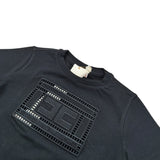 Elisabetta Franchi T-Shirt Girocollo tinta unita con Stampa Nero per Neonata EGTS096 NERO ELISABETTA FRANCHI 