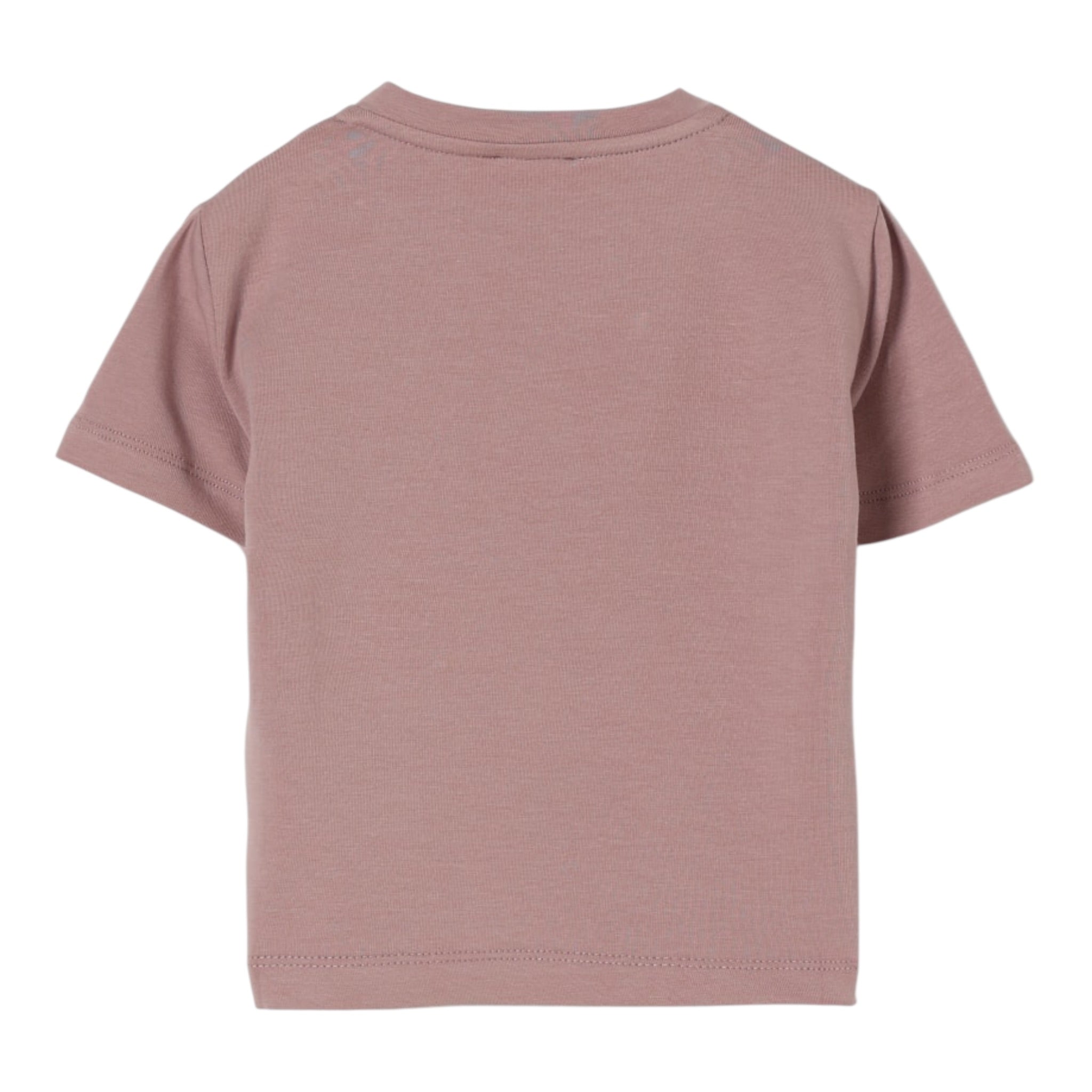 Elisabetta Franchi T-Shirt tinta unita con Logo Rosa Antico per Neonata EGTS100 ROSA ANTICO ELISABETTA FRANCHI 