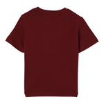 Elisabetta Franchi T-Shirt Girocollo tinta unita con Stampa Bordeaux per Neonata EGTS103X BORDEAUX ELISABETTA FRANCHI 