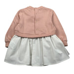 Elisabetta Franchi Abiti Manica Lunga Bicolore Rosa/Bianco per Neonata ENAB053 ROSA/BIANCO ELISABETTA FRANCHI 
