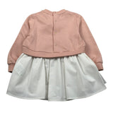 Elisabetta Franchi Abiti Manica Lunga Bicolore Rosa/Bianco per Neonata ENAB053 ROSA/BIANCO ELISABETTA FRANCHI 