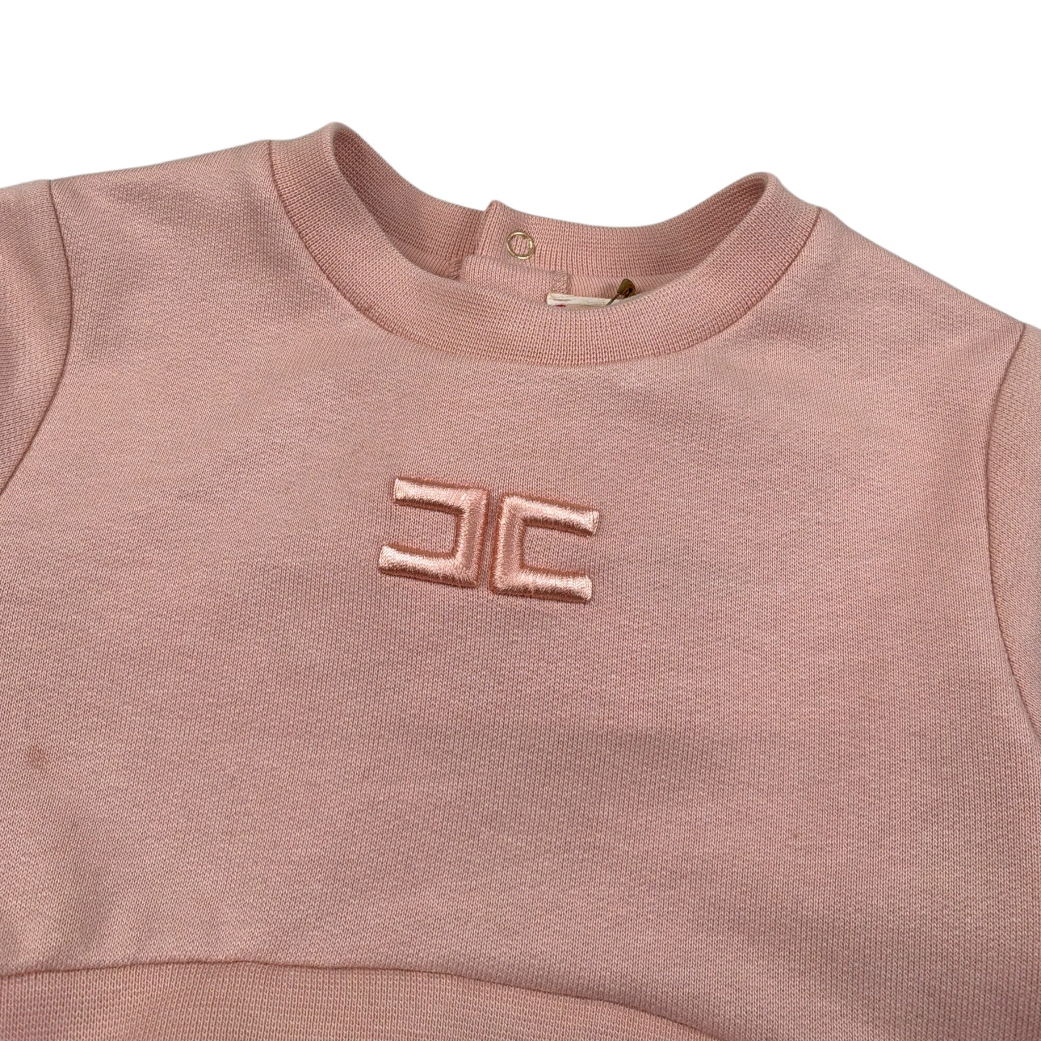Elisabetta Franchi Abiti Manica Lunga Bicolore Rosa/Bianco per Neonata ENAB053 ROSA/BIANCO ELISABETTA FRANCHI 