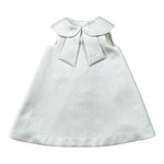 Elisabetta Franchi Abito Giromanica tinta unita con Colletto Bianco per Neonata ENAB063 BIANCO ELISABETTA FRANCHI 