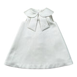 Elisabetta Franchi Abito Giromanica tinta unita con Colletto Bianco per Neonata ENAB063 BIANCO ELISABETTA FRANCHI 