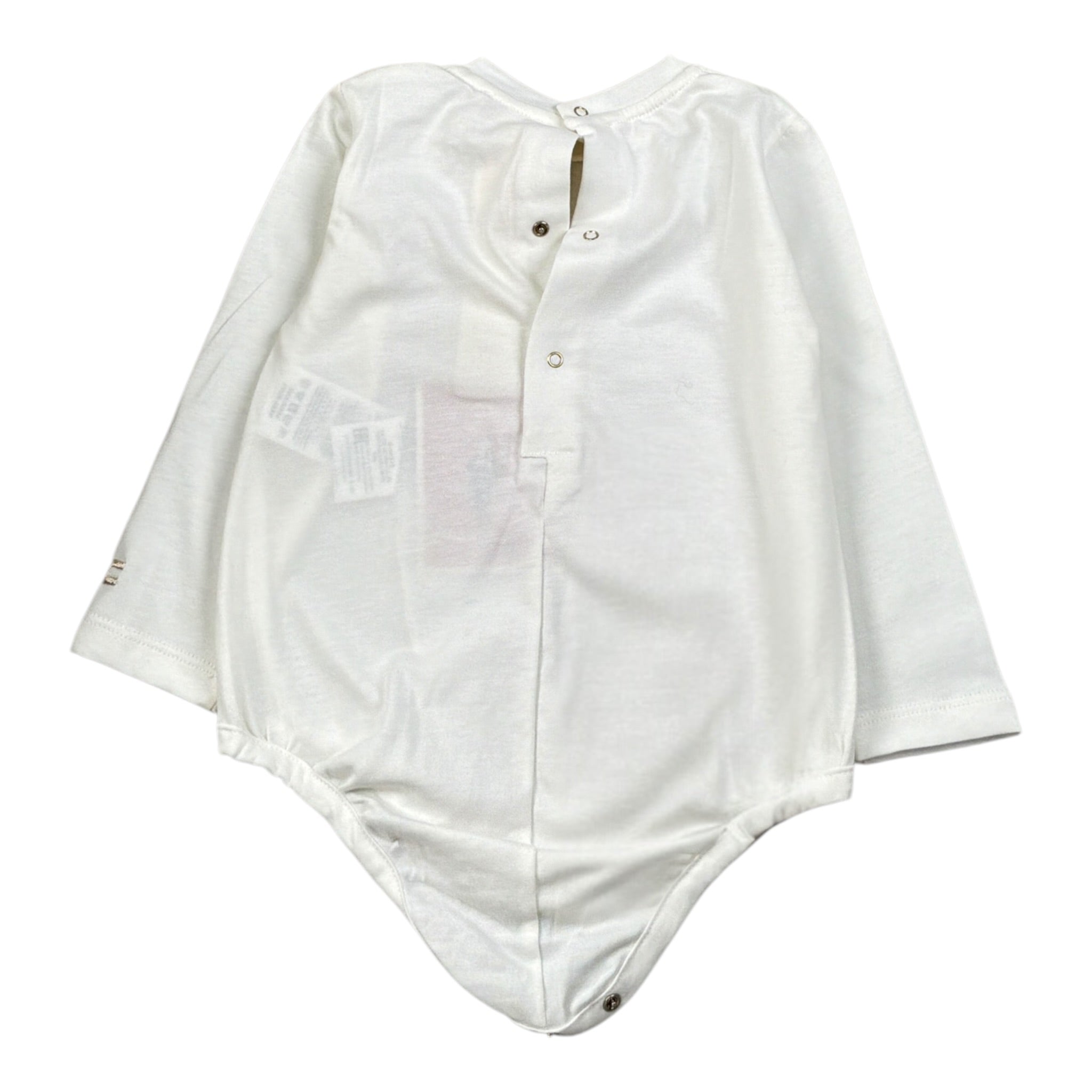 Elisabetta Franchi Body tinta unita Manica Lunga Bianco per Neonata ENBD005 BIANCO ELISABETTA FRANCHI 
