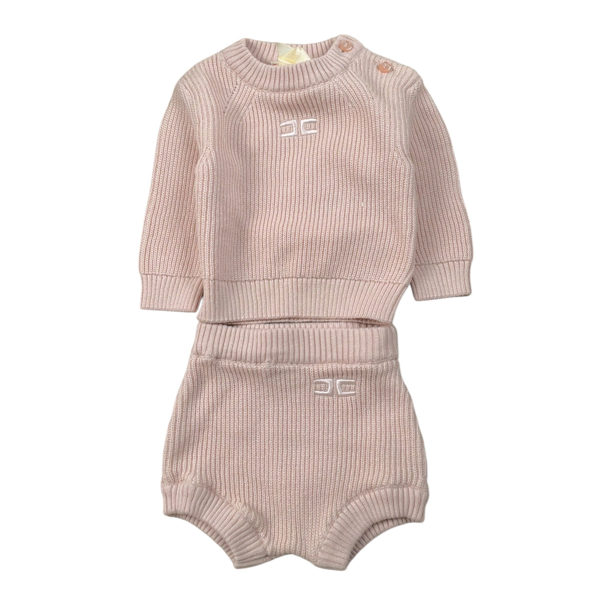 Elisabetta Franchi Completo 2Pz Coulotte-Maglia Rosa per Neonata ENCD104 ROSA ELISABETTA FRANCHI 