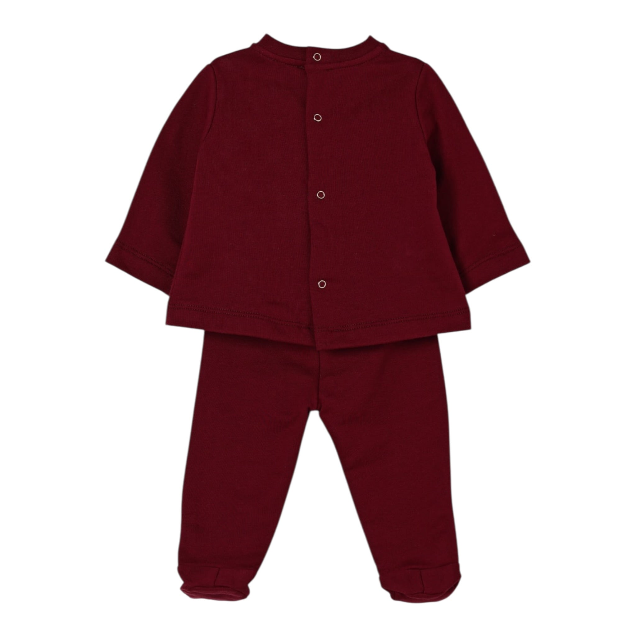 Elisabetta Franchi Completo 2 Pezzi Felpa-Pantalone tinta unita Bordeaux per Neonata ENCD106 BORDEAUX ELISABETTA FRANCHI 