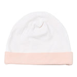Elisabetta Franchi Cappello tinta unita con Logo Bianco per Neonata ENCP052 BIANCO ELISABETTA FRANCHI 