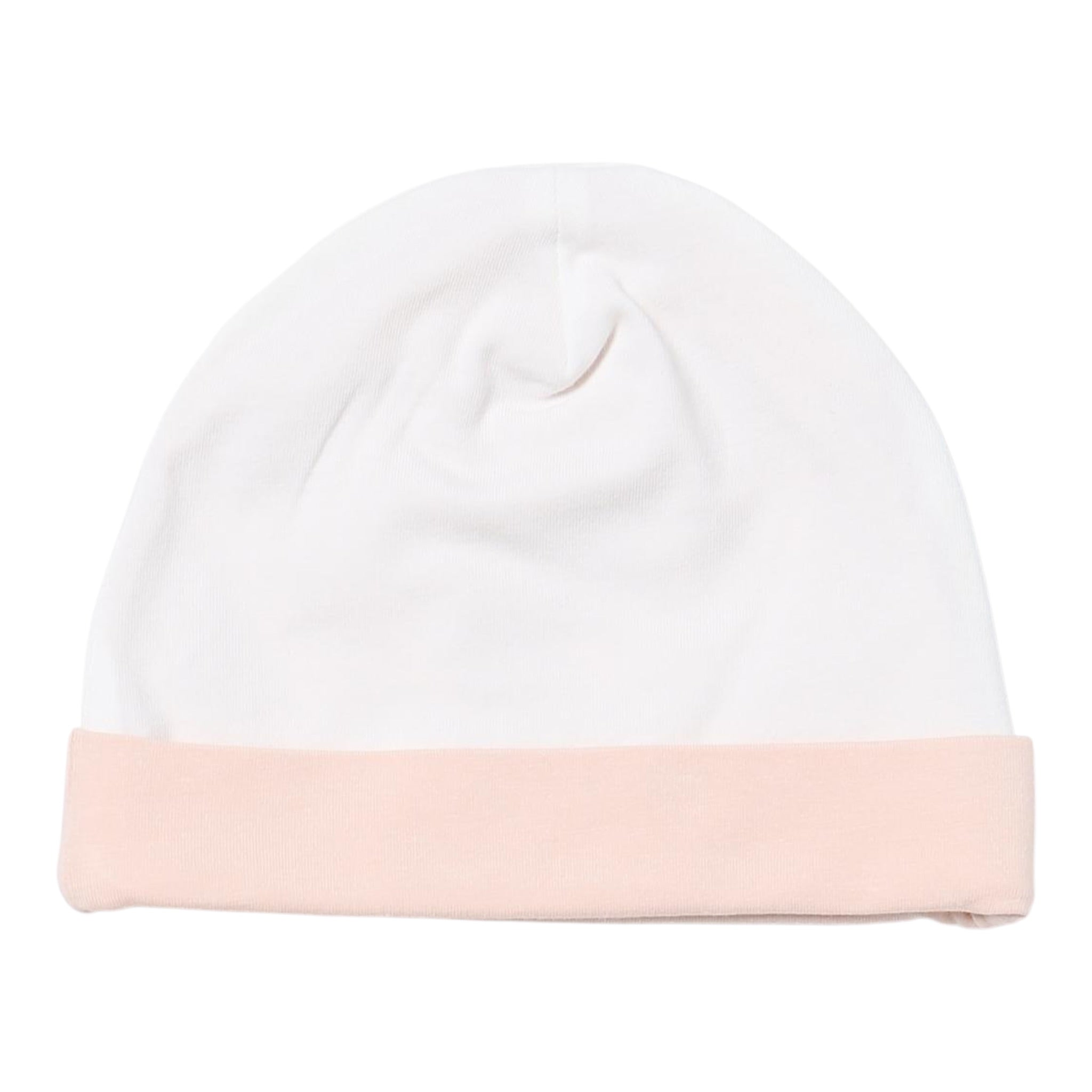 Elisabetta Franchi Cappello tinta unita con Logo Bianco per Neonata ENCP052 BIANCO ELISABETTA FRANCHI 