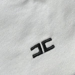 Elisabetta Franchi Cappello tinta unita con Logo Panna per Neonata ENCP076 PANNA ELISABETTA FRANCHI 