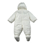 Elisabetta Franchi Eskimo tinta unita con Cappuccio Panna per Neonata ENTT003 PANNA ELISABETTA FRANCHI 
