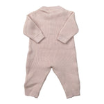 Elisabetta Franchi Tutina tinta unita con Logo Rosa per Neonata ENTU137 ROSA ELISABETTA FRANCHI 