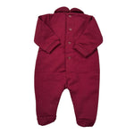 Elisabetta Franchi Tutina tinta unita con Logo Bordeaux per Neonata ENTU139 BORDEAUX ELISABETTA FRANCHI 