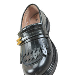 Elisabetta Franchi Mocassino tinta unita Nero per Bambina F1A4E0372 NERO ELISABETTA FRANCHI 