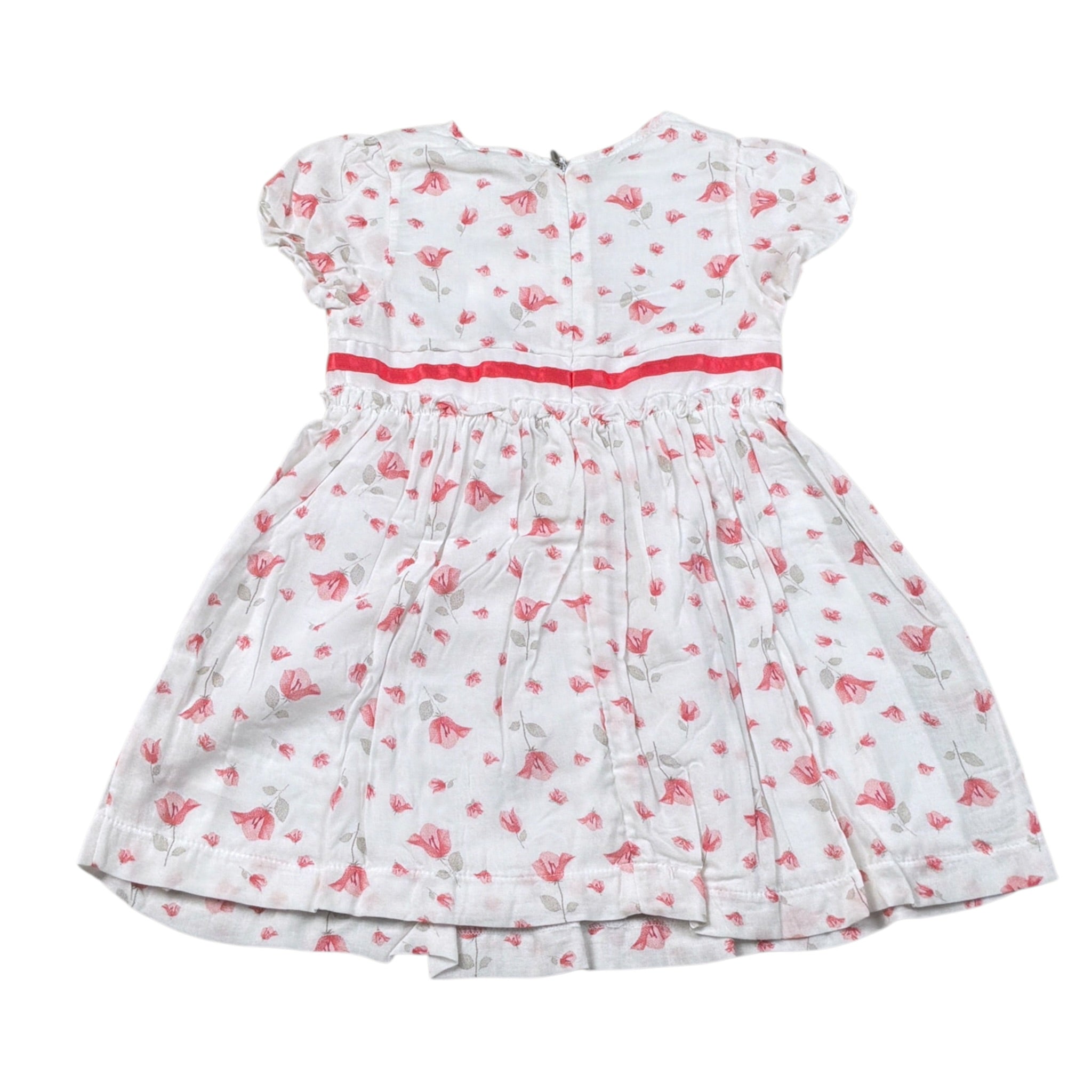 Emc Abito tinta unita con Fantasia Fiori Bianco per Neonata AA4019230035 BIANCO EMC 