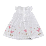 Emc Abito tinta unita con Stampa Fiori Bianco per Neonata AA4020 BIANCO EMC 
