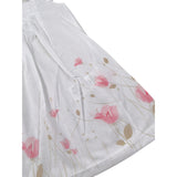 Emc Abito tinta unita con Stampa Fiori Bianco per Neonata AA4020 BIANCO EMC 