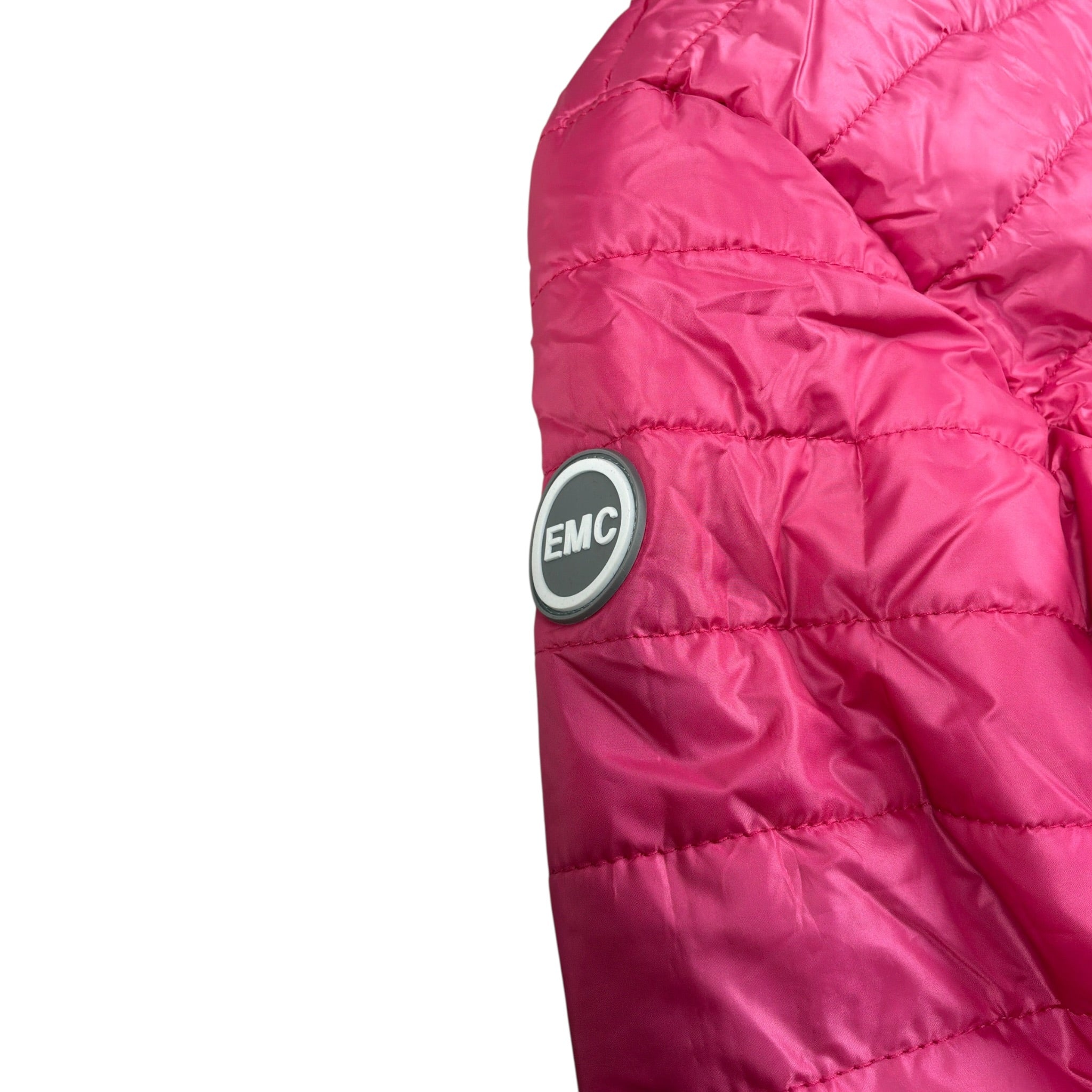 Emc Giubbino tinta unita con Zip E Cappuccio Fuxia per Bambina AV1156 FUXIA EMC 