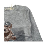 Emc Shirt Girocollo tinta unita con Stampa Grigio per Neonato BX1256 GRIGIO EMC 