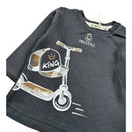 Emc Shirt Girocollo tinta unita con Stampa Grigio per Neonato BX1850 GRIGIO EMC 
