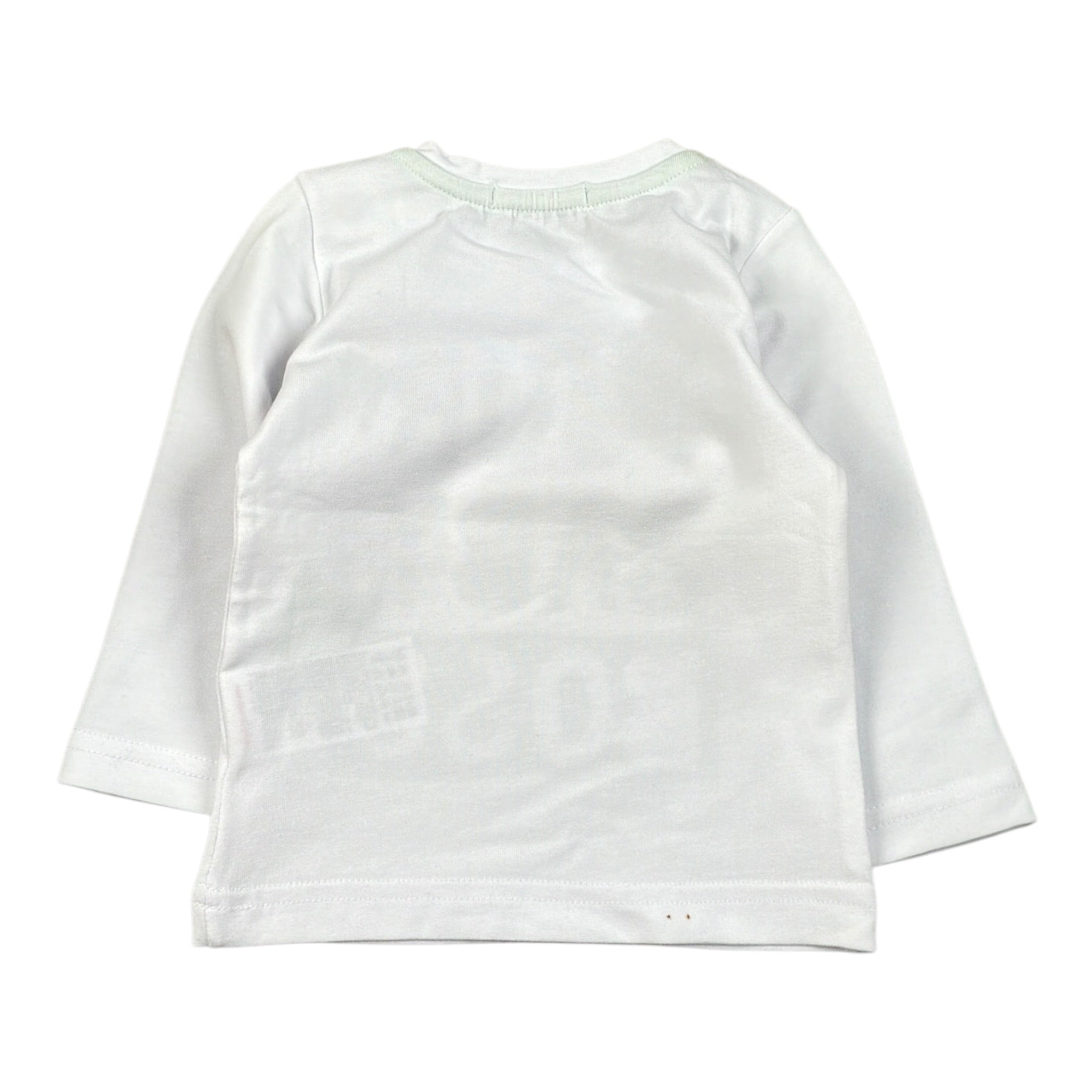 Emc Shirt Girocollo tinta unita con Stampa Bianco per Neonato BX1904 BIANCO EMC 