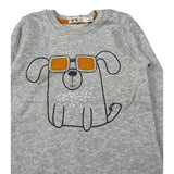 Emc Shirt Girocollo tinta unita con Stampa Grigio per Neonato BX2116 GRIGIO EMC 